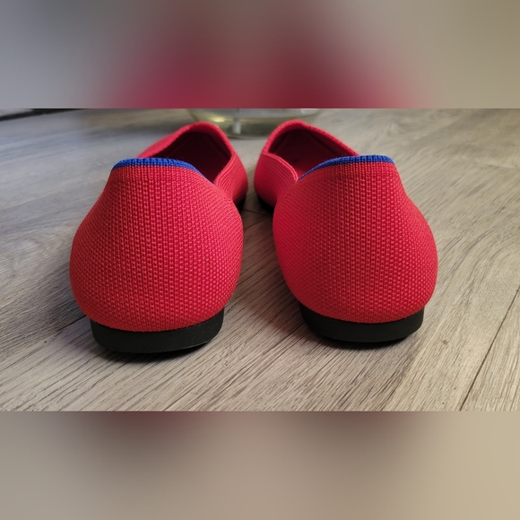 Rothy's The Point Chili Red Flats, Red Trim Insoles, Women's US 8.5 EU 39 - Picture 6 of 16